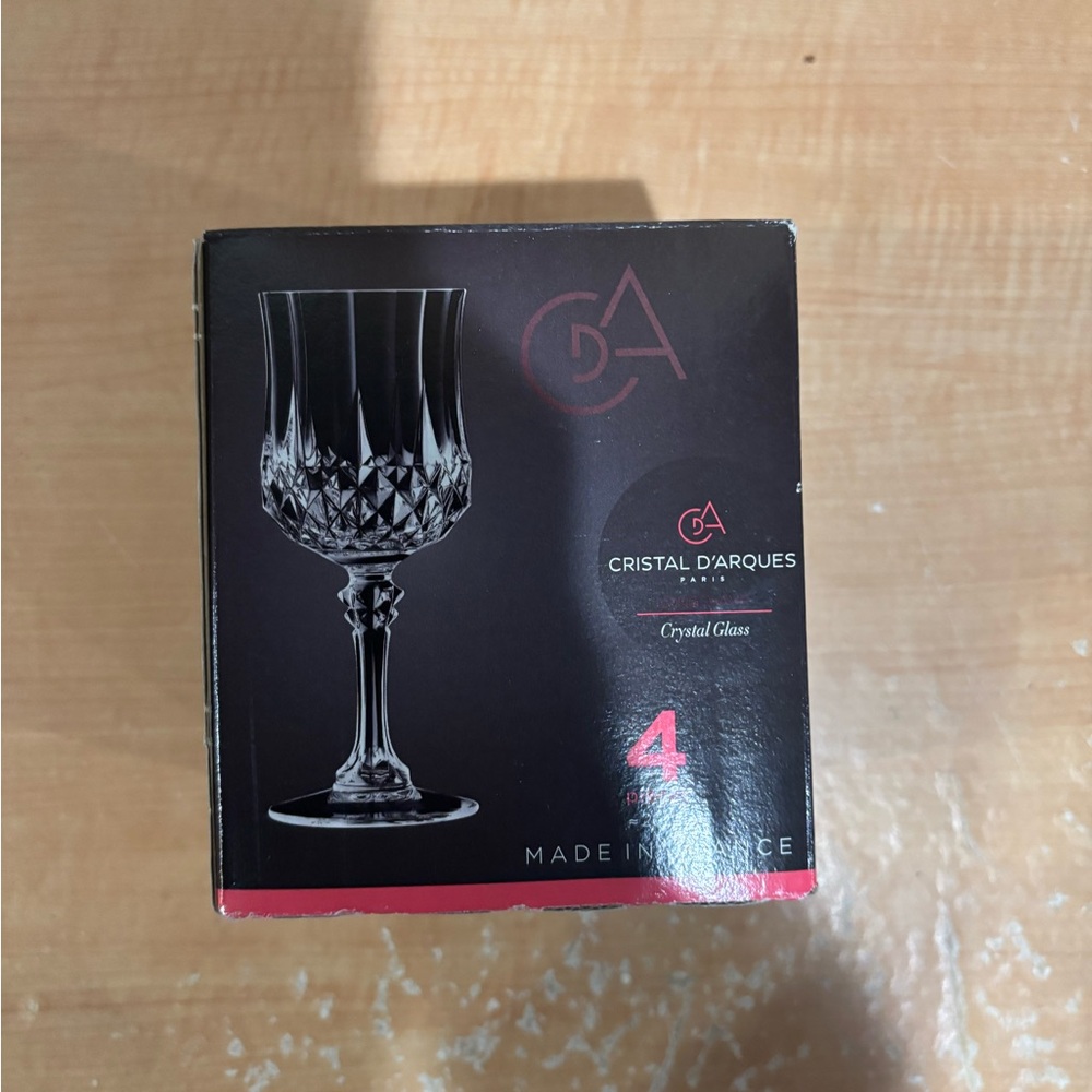 Clear Crystal Wine Glass Set